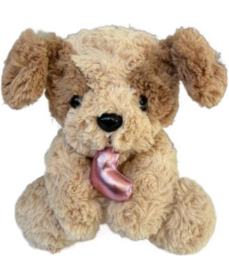 Wild Hippo - Brown Puppy Love Valentine's Plush Toy