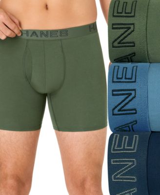 Hanes - Men's Ultimate Stretch Boxer Briefs, 3-Pack