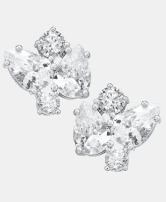 Givenchy - Cubic Zirconia Cluster Stud Earrings