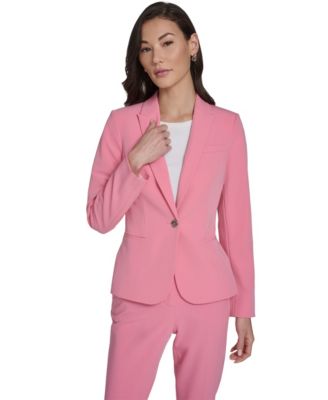 Tommy Hilfiger - Women's Notch Collar One-Button Blazer