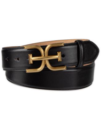 Sam Edelman - Double E Logo Plaque Belt