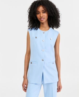 Anne Klein - Women's Four-Button Vest