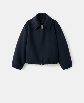 MANGO - Women's Shirt Collar Wool Jacket
