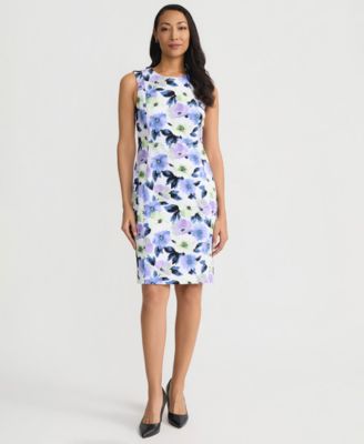 Kasper - Women's Crewneck Princess Seam Sheath Dress