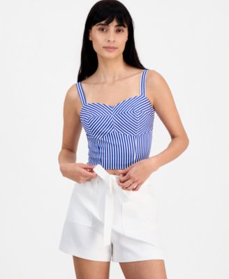 GUESS - Women's Tecla Cotton Bustier Top