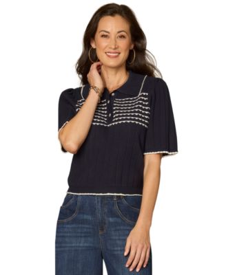 Democracy - Women's Collared Neck Sweater