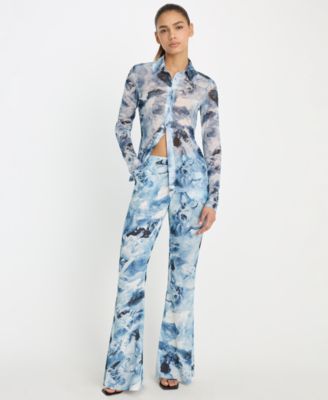 Good American - Women's Button-Up Top, Regular & Plus Size