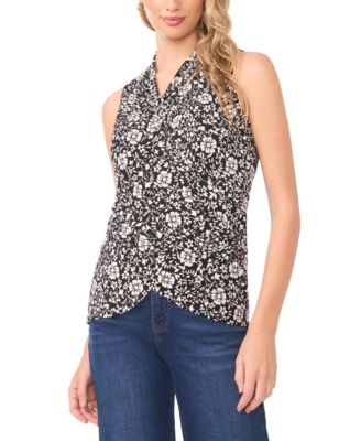 Vince Camuto - Women's Sleeveless Wrap Top