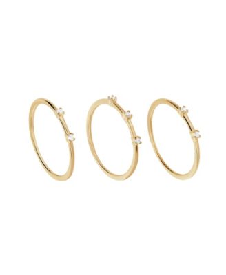 Macy's - 3-Pc. Cubic Zirconia Stackable Ring Set