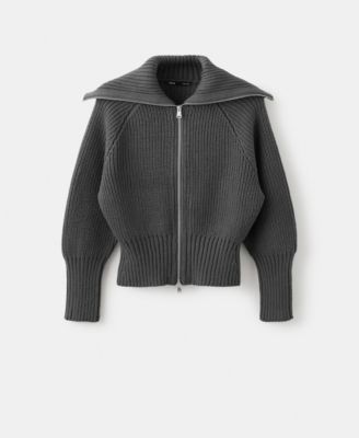 MANGO - Women's Shawl Collar Cardigan