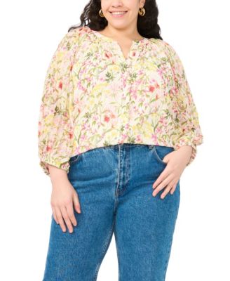 Vince Camuto - Plus Size V-Neck Blouse
