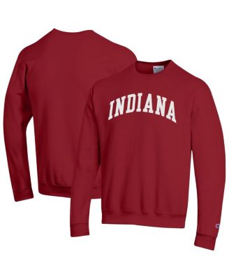 Champion - Men's Crimson Indiana Hoosiers Basic Arch Fleece Pullover Sweatshirt