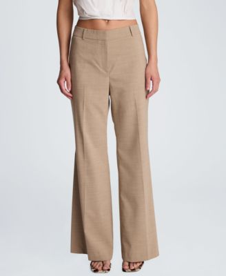 Kenneth Cole - Women's Fly Front Mid Rise Flare Pants