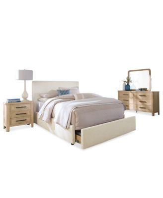 Marcel 3-Pc. Upholstered Queen Storage Bed Set (Bed, Dresser and Nightstand) image