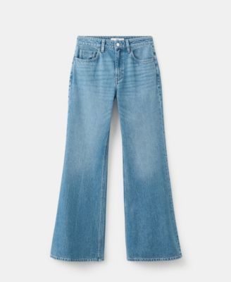 MANGO - Women's Mid-Rise Flared Jeans