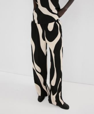 MANGO - Women's Printed Straight Pants