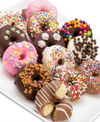 Chocolate Covered Company - 12-Pc. Ultimate Toppings Chocolate Covered Mini Donuts