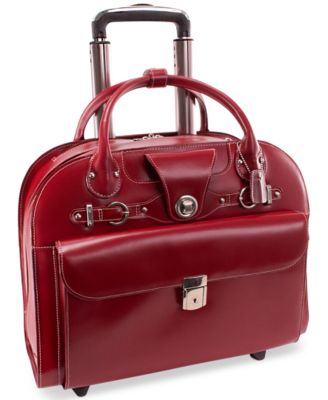 McKlein - Edgebrook Leather Wheeled Laptop Briefcase