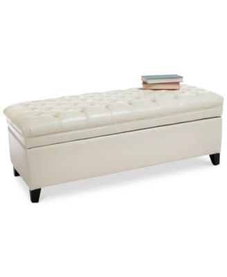Noble House - Tylen Storage Ottoman, Quick Ship