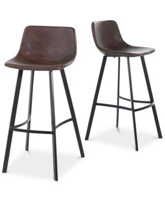 Noble House - Ressen Bar Stool Set Of 2, Quick Ship