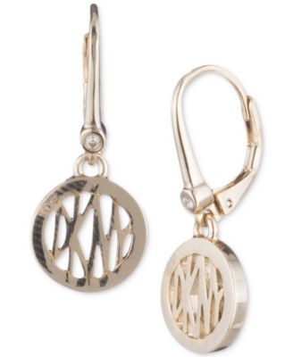 DKNY - Logo Circle Drop Earrings