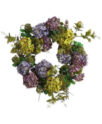 Nearly Natural - 24" Hydrangea Wreath