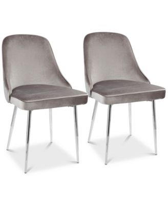Lumisource - Marcel Dining Chair (Set of 2) - Chrome Finish, Quick Ship