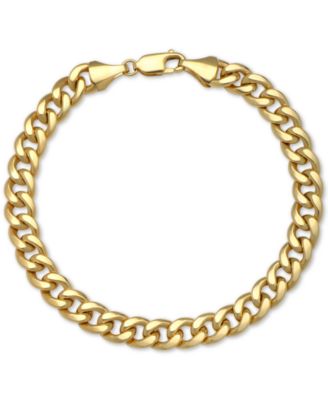 Macy's - Cuban Chain Bracelet in 14k Gold