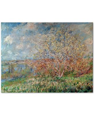 Trademark Global - Claude Monet 'Spring 1880' Canvas Wall Art