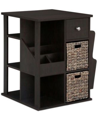 Gallerie Décor - Revolving Multi Function End Table, Quick Ship