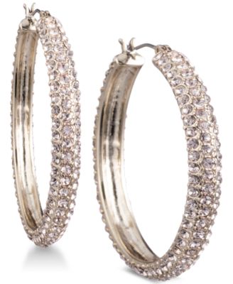 DKNY - Micro-Pav&eacute; Hoop Earrings