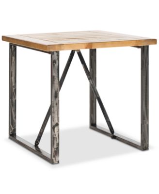 Safavieh - Chase Wood Top End Table, Quick Ship