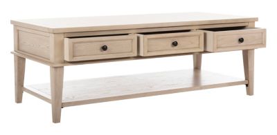 Safavieh - Manelin White Coffee Table, Quick Ship