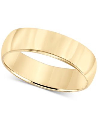 Macy's - 14k Gold Ring, 6mm Wedding Band