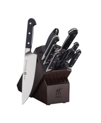 ZWILLING - Zwilling J.A. Henckels Pro 10-Pc. block set with walnut block