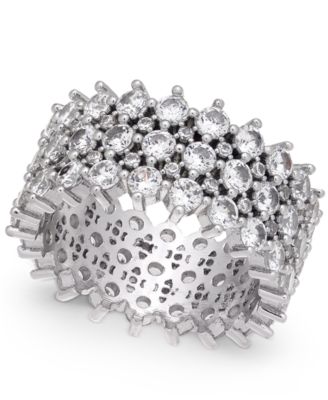 I.N.C. International Concepts - Silver-Tone Pav&eacute; Ring