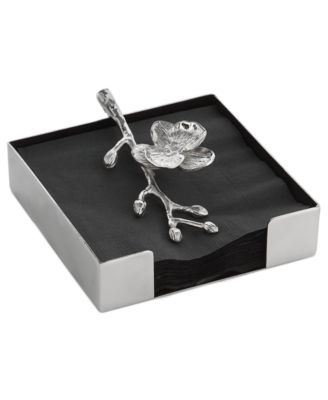 White Orchid Cocktail Napkin Holder image