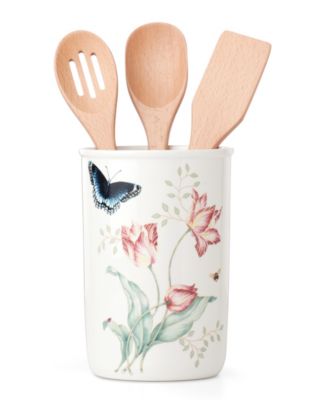 Butterfly Meadow Kitchen Jar with Utensils image