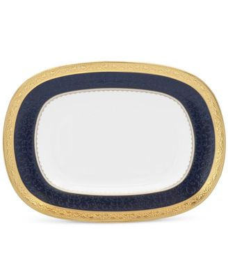 Odessa Cobalt Gold Butter/Relish Tray, 8.25" image