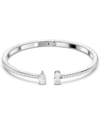 Swarovski - Silver-Tone Crystal Cuff Bracelet