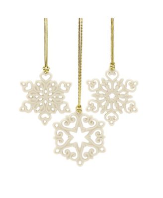 Lenox - Mini Snowflake 3-piece Ornament Set