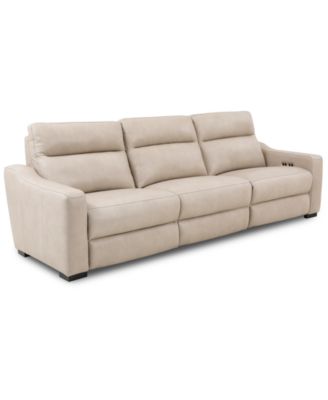 Furniture - Gabrine 3-Pc. Leather Sofa with 3 Power Recliners
