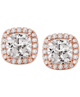 Michael Kors - Cushion Cut Halo Stud Earrings