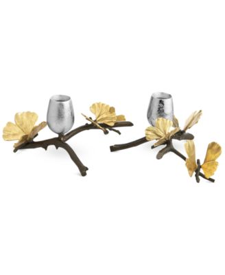 Butterfly Ginkgo Set of 2 Candle Holders image