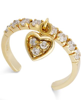 Giani Bernini - Cubic Zirconia Heart Dangle Toe Ring