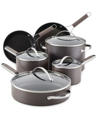 Ayesha Curry - 10-Pc. Hard-Anodized Collection Nonstick Cookware Set