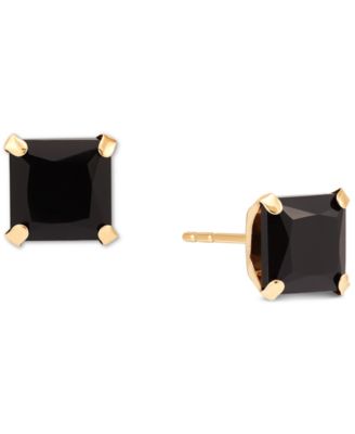 Macy's - Onyx Stud Earrings in 14k Gold