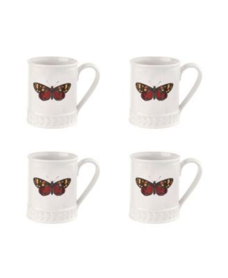 Botanic Garden Harmony Tankard Butterfly Mugs, Set of 4 image