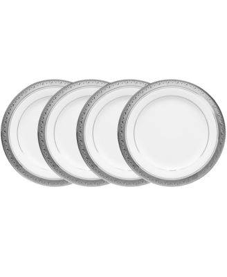 Crestwood Platinum Set of 4 Bread Butter and Appetizer Plates, Service For 4 image