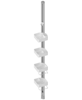 Sharper Image - SpaStudio Tension-Pole 4-Tier Shower Caddy